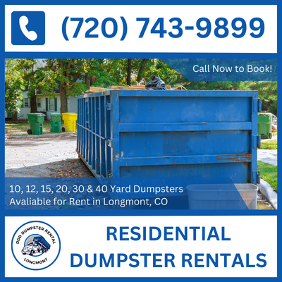 Sustainable Residential Dumpster Rental Practices in Longmont, CO - Boulder And Weld Counties Focus - DDD Dumpster Rental Longmont
